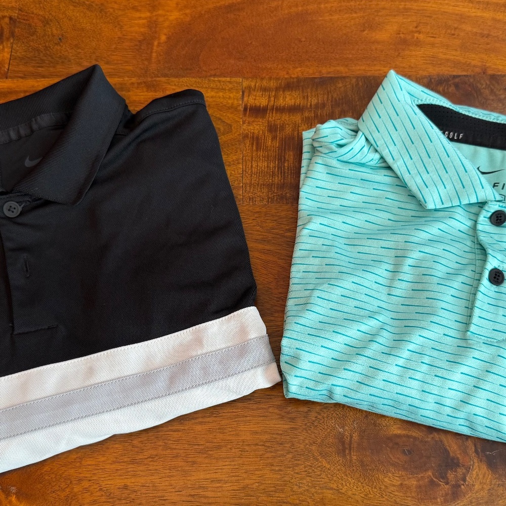 Nike Golf Polos Bundle of Two Shirts